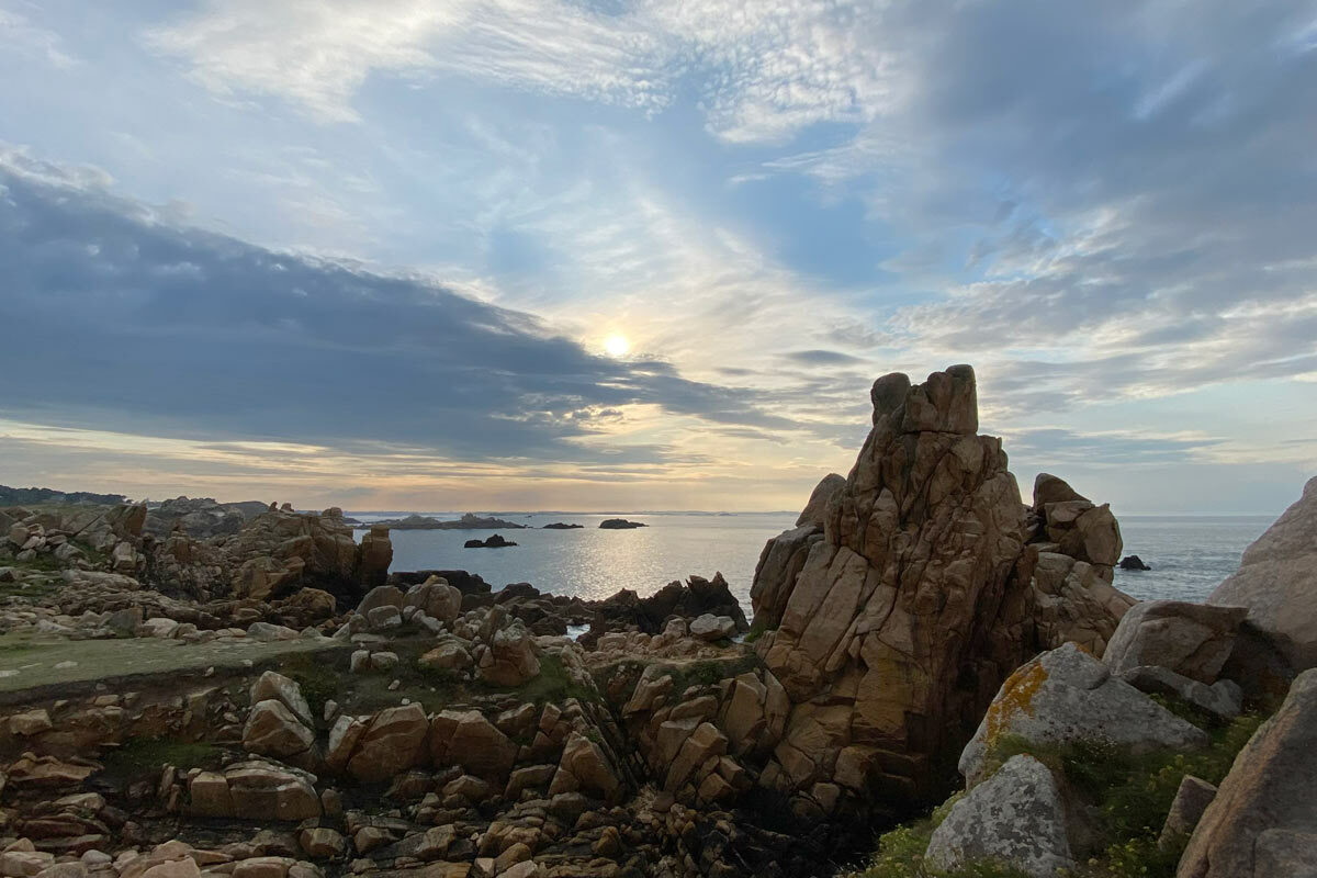 La pointe du Diben au coucher du soleil