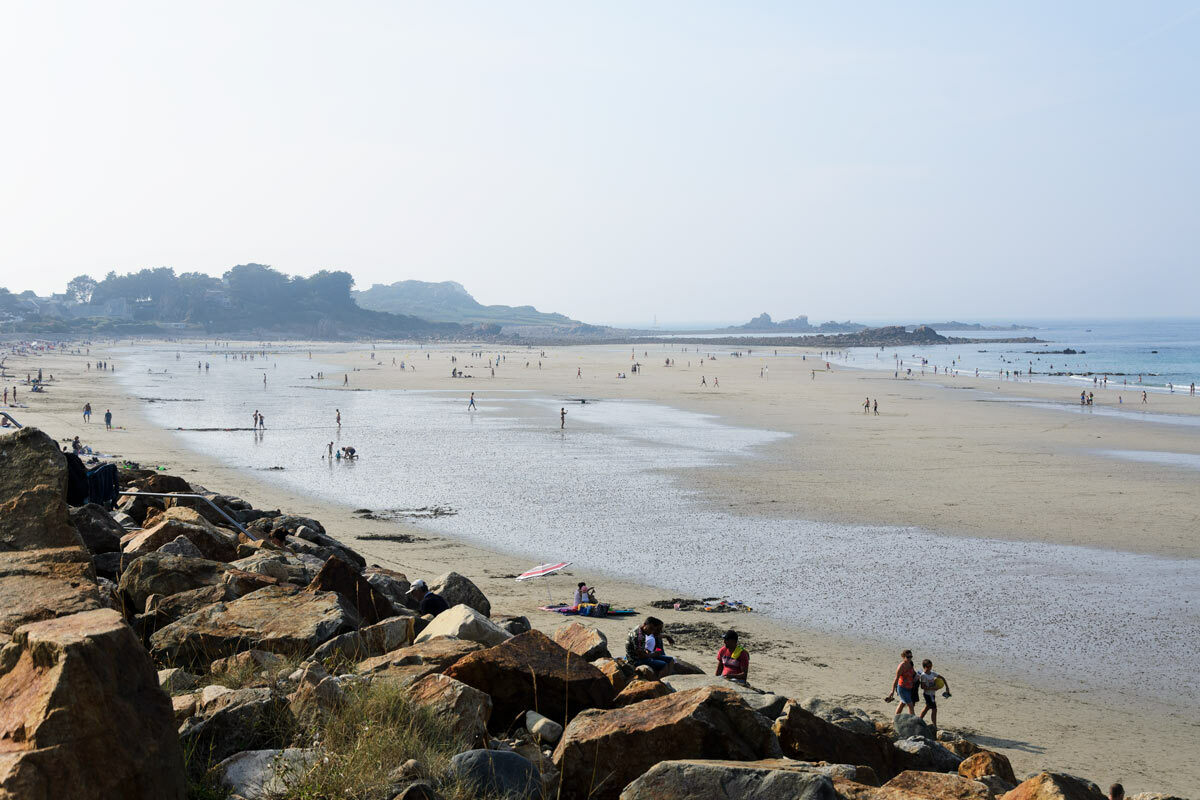 La grande plage de Primel à marée basse